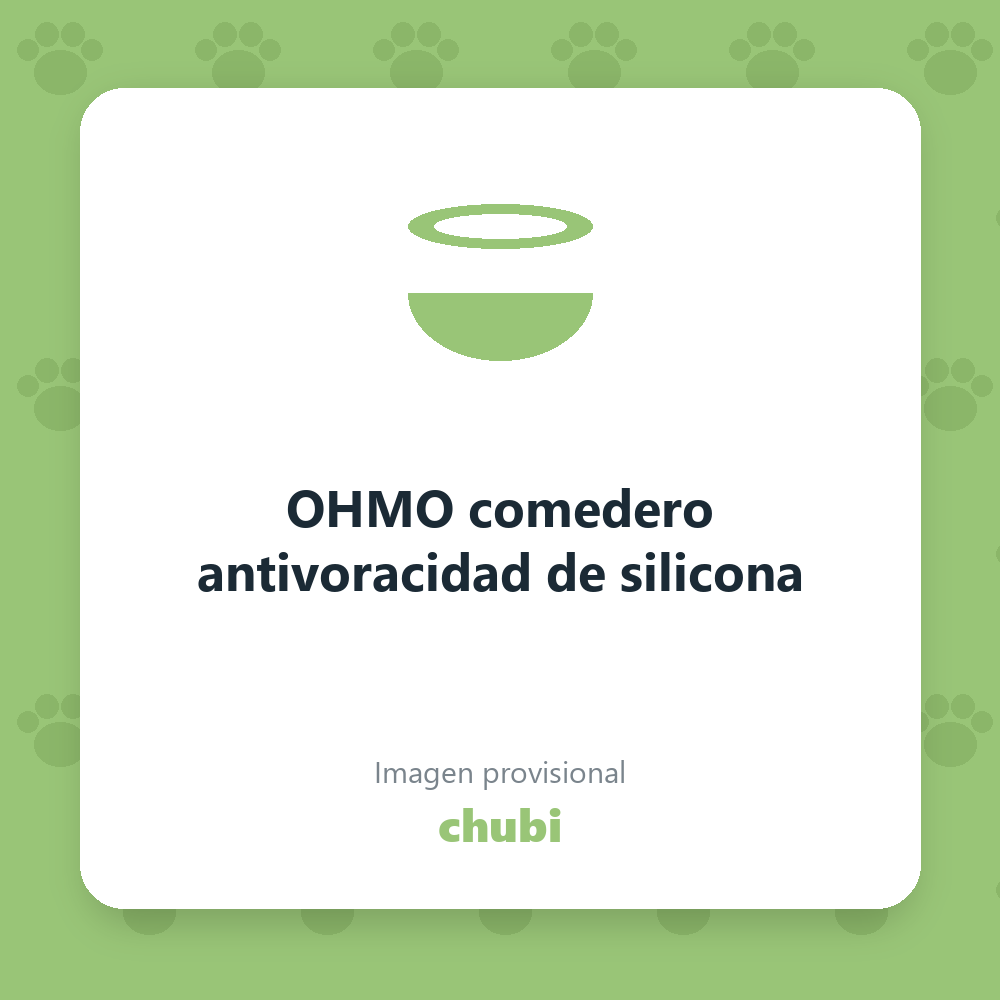 OHMO comedero antivoracidad de silicona