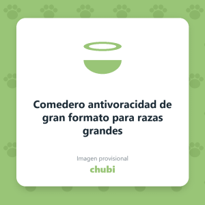 Comedero antivoracidad de gran formato para razas grandes