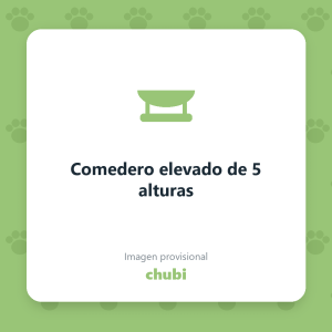 Comedero elevado de 5 alturas