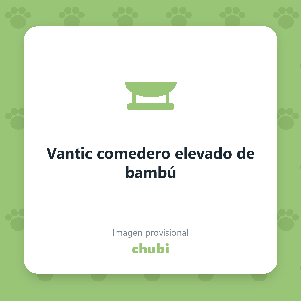 Vantic comedero elevado de bambú