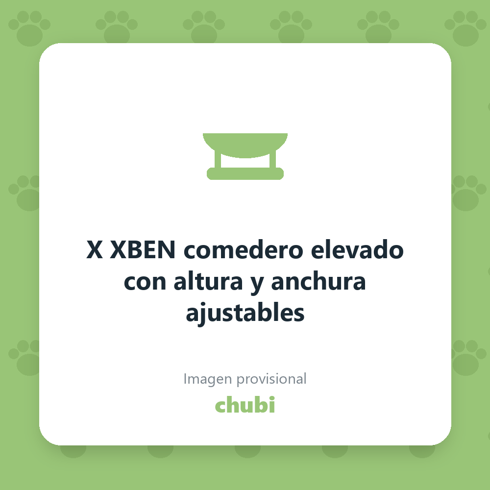 X XBEN comedero elevado con altura y anchura ajustables