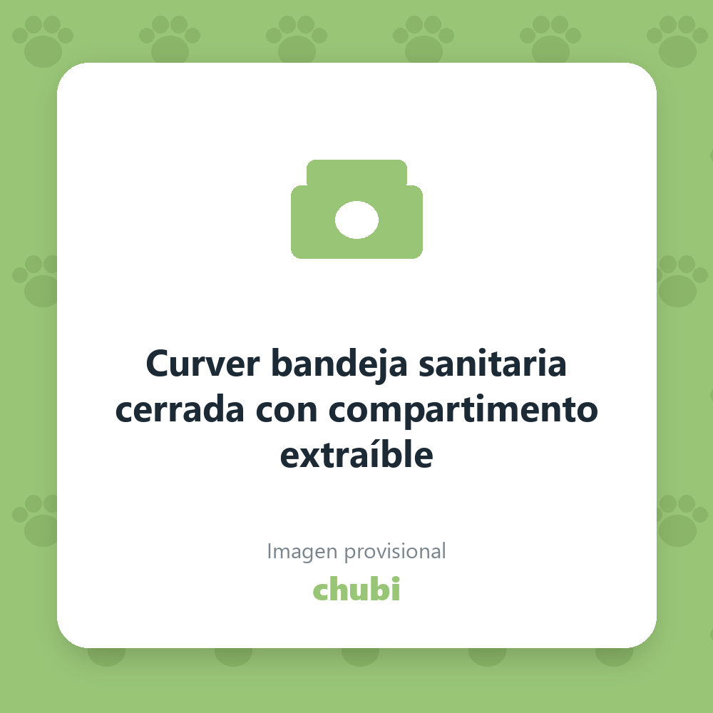 Curver bandeja sanitaria cerrada con compartimento extraíble