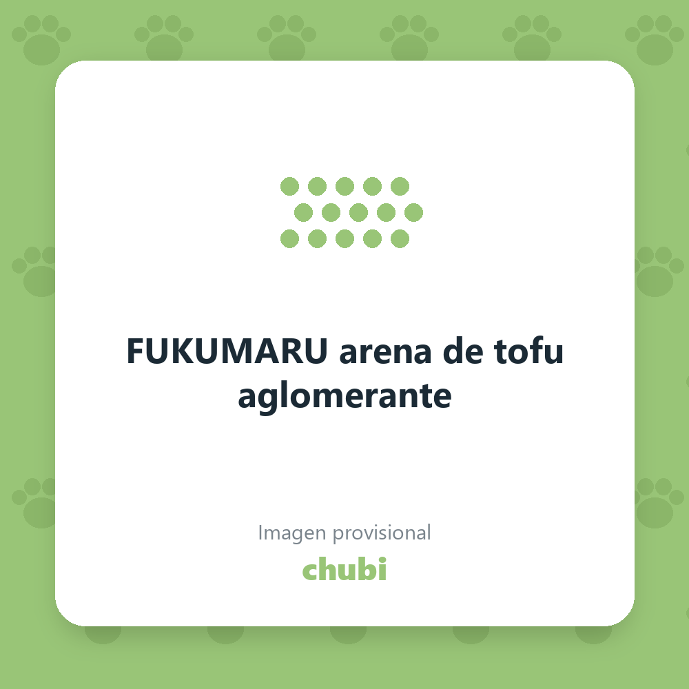 FUKUMARU arena de tofu aglomerante