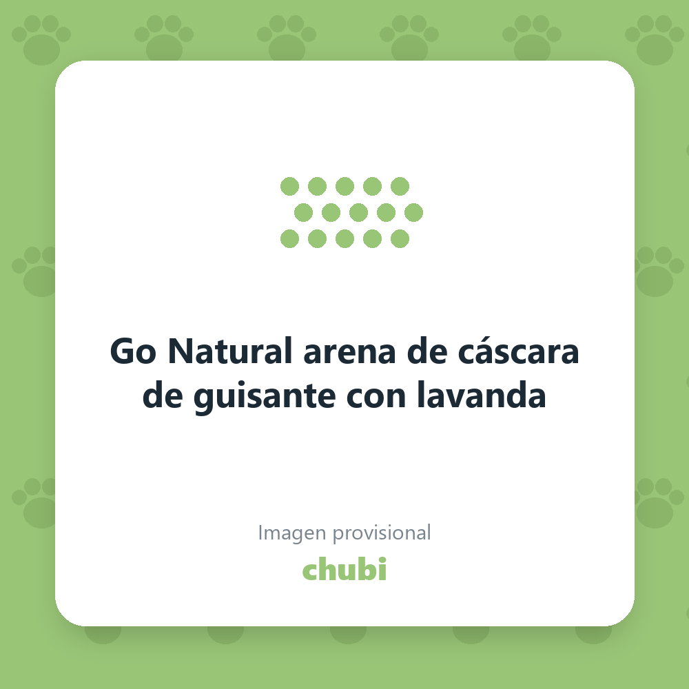 Go Natural arena de cáscara de guisante con lavanda