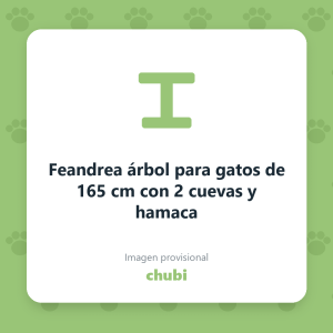 Feandrea árbol para gatos de 165 cm con 2 cuevas y hamaca