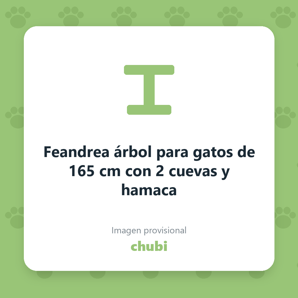 Feandrea árbol para gatos de 165 cm con 2 cuevas y hamaca