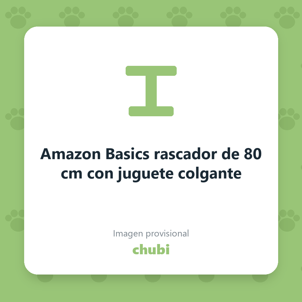 Amazon Basics rascador de 80 cm con juguete colgante