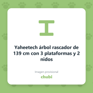 Yaheetech árbol rascador de 139 cm con 3 plataformas y 2 nidos
