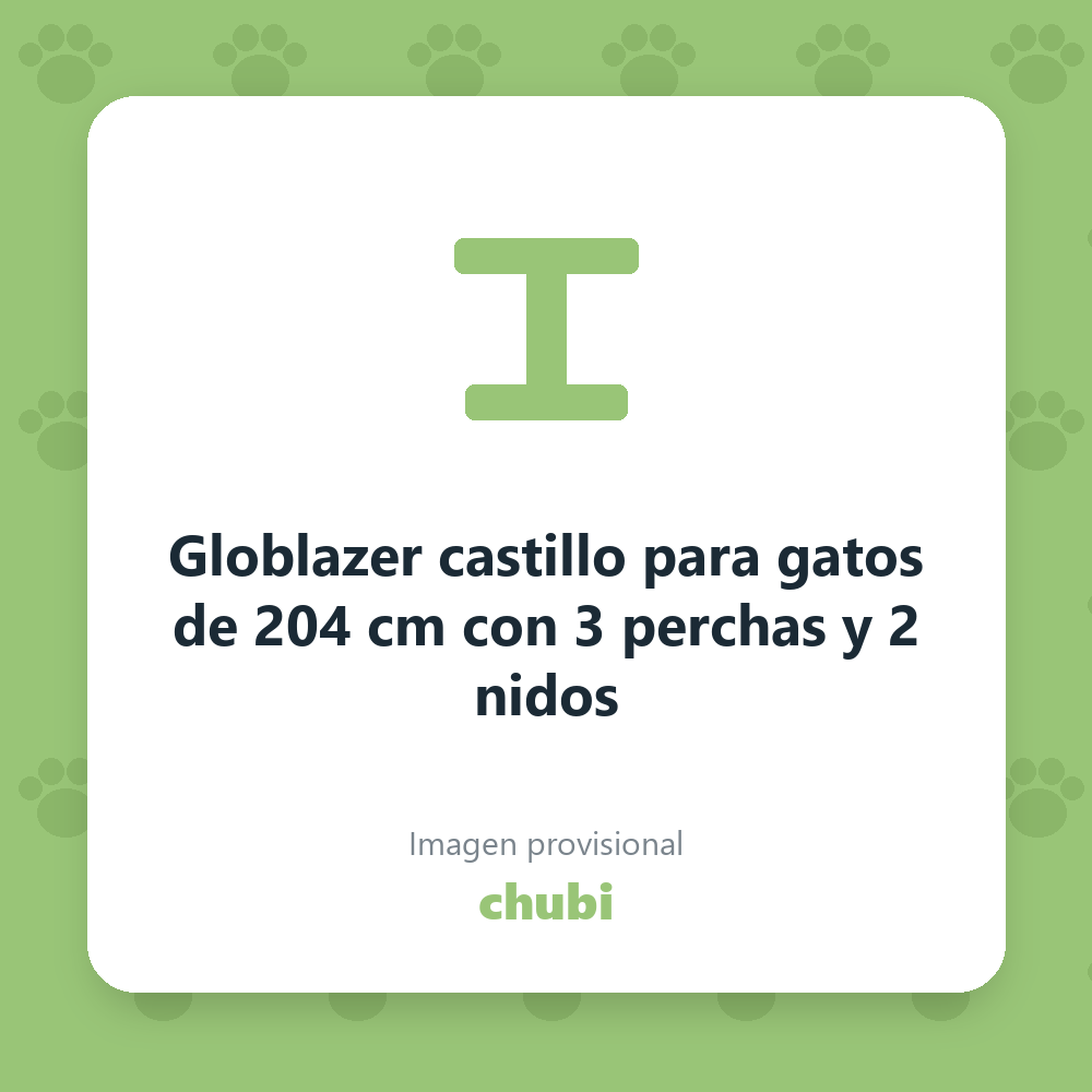 Globlazer castillo para gatos de 204 cm con 3 perchas y 2 nidos