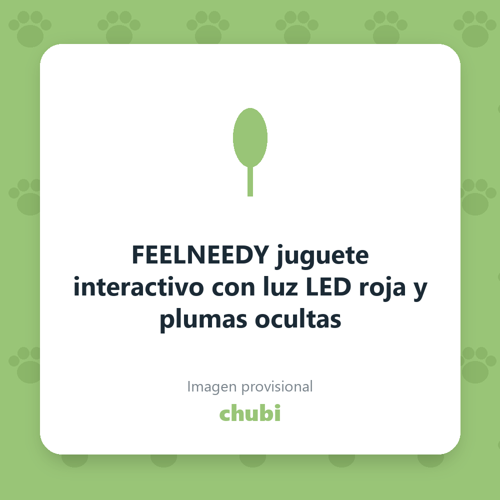 FEELNEEDY juguete interactivo con luz LED roja y plumas ocultas