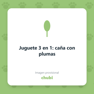 Juguete 3 en 1: caña con plumas