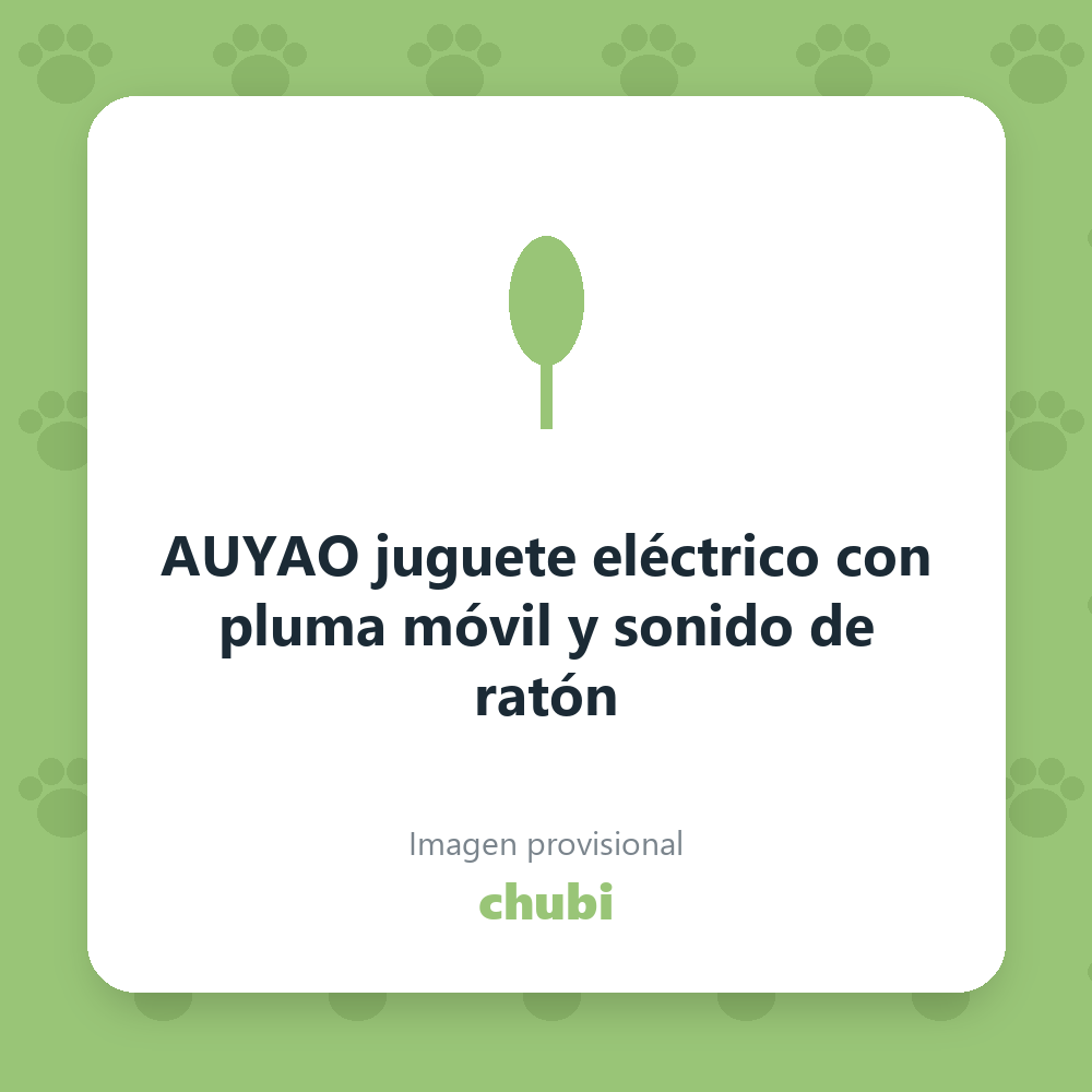 AUYAO juguete eléctrico con pluma móvil y sonido de ratón