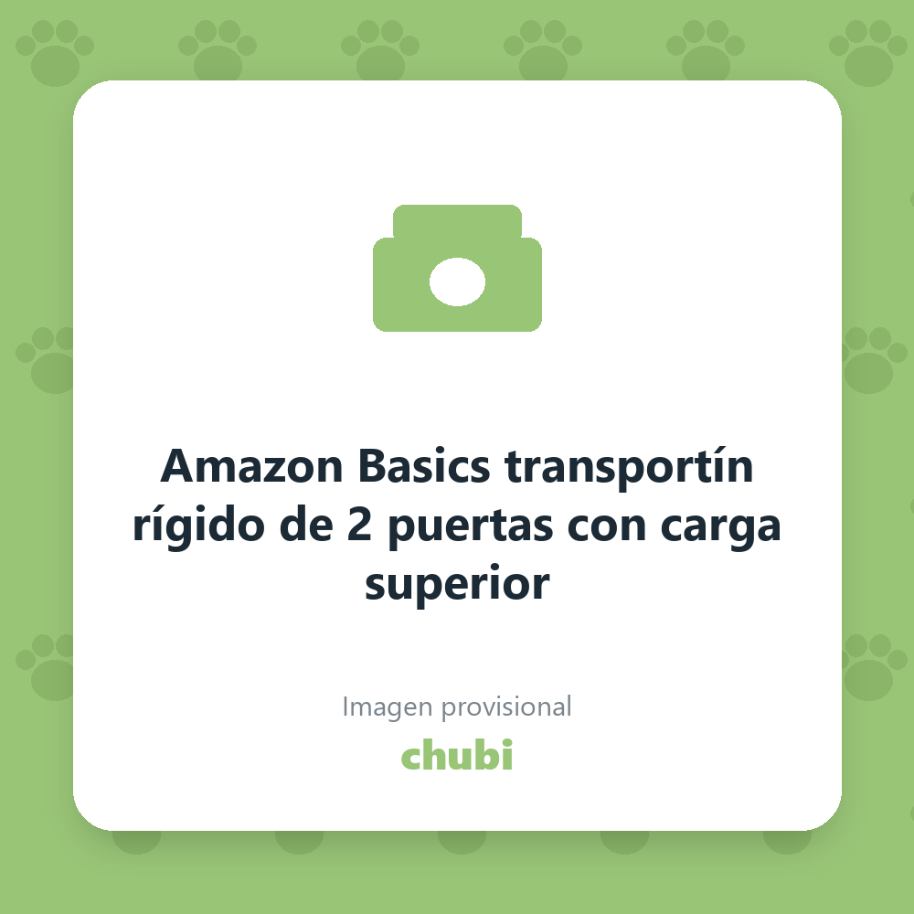 Amazon Basics transportín rígido de 2 puertas con carga superior