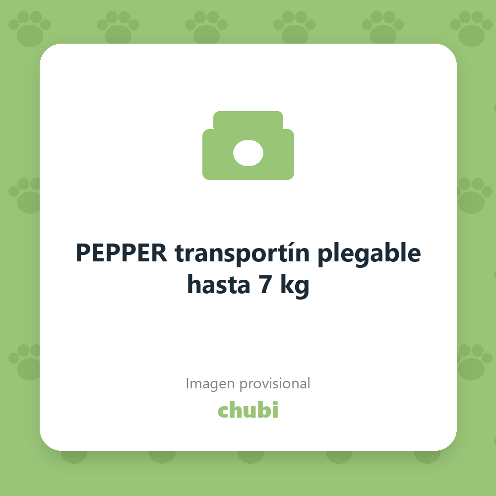 PEPPER transportín plegable hasta 7 kg
