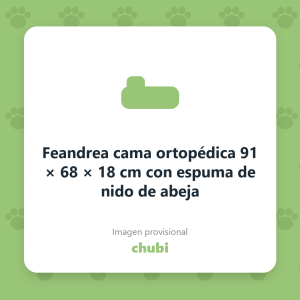 Feandrea cama ortopédica 91 × 68 × 18 cm con espuma de nido de abeja
