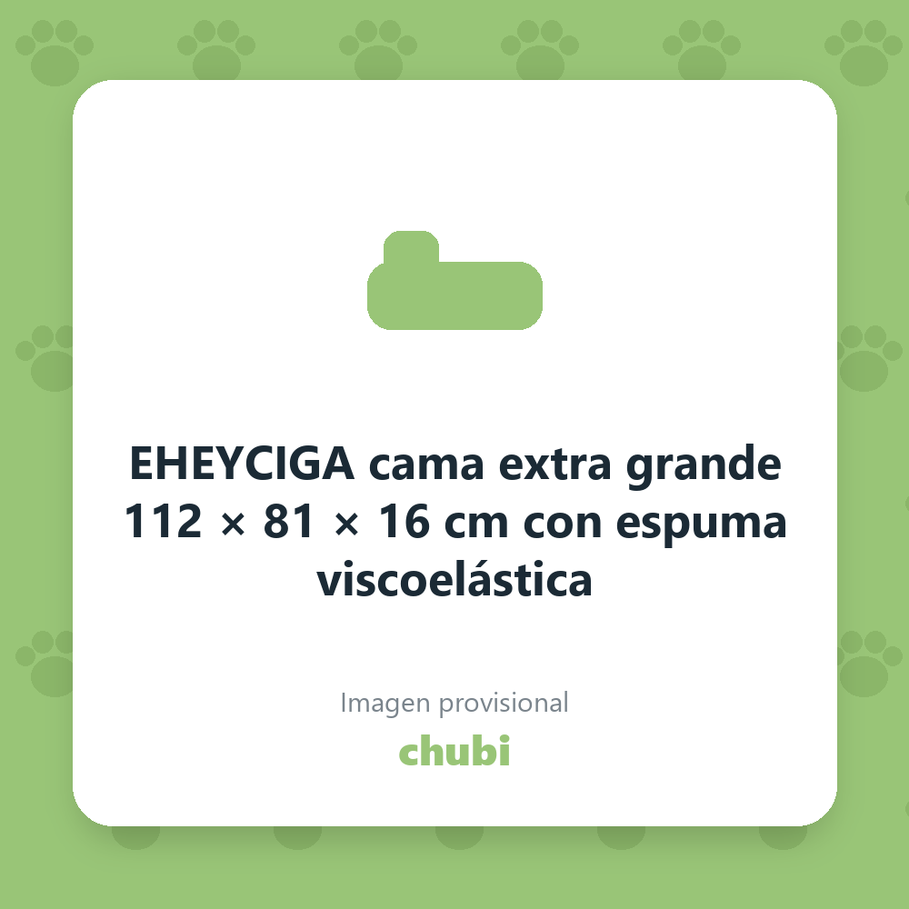EHEYCIGA cama extra grande 112 × 81 × 16 cm con espuma viscoelástica