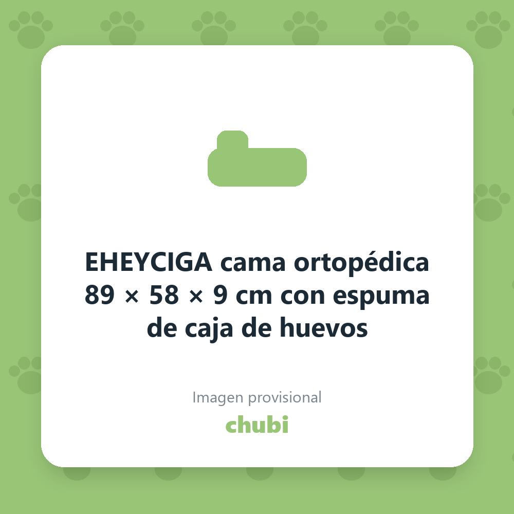 EHEYCIGA cama ortopédica 89 × 58 × 9 cm con espuma de caja de huevos