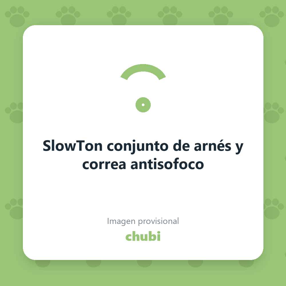 SlowTon conjunto de arnés y correa antisofoco