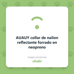 AUAUY collar de nailon reflectante forrado en neopreno