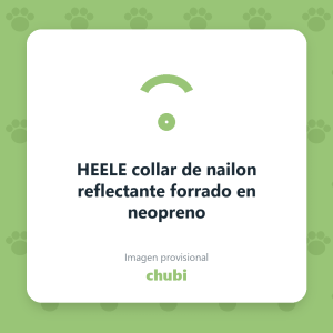 HEELE collar de nailon reflectante forrado en neopreno
