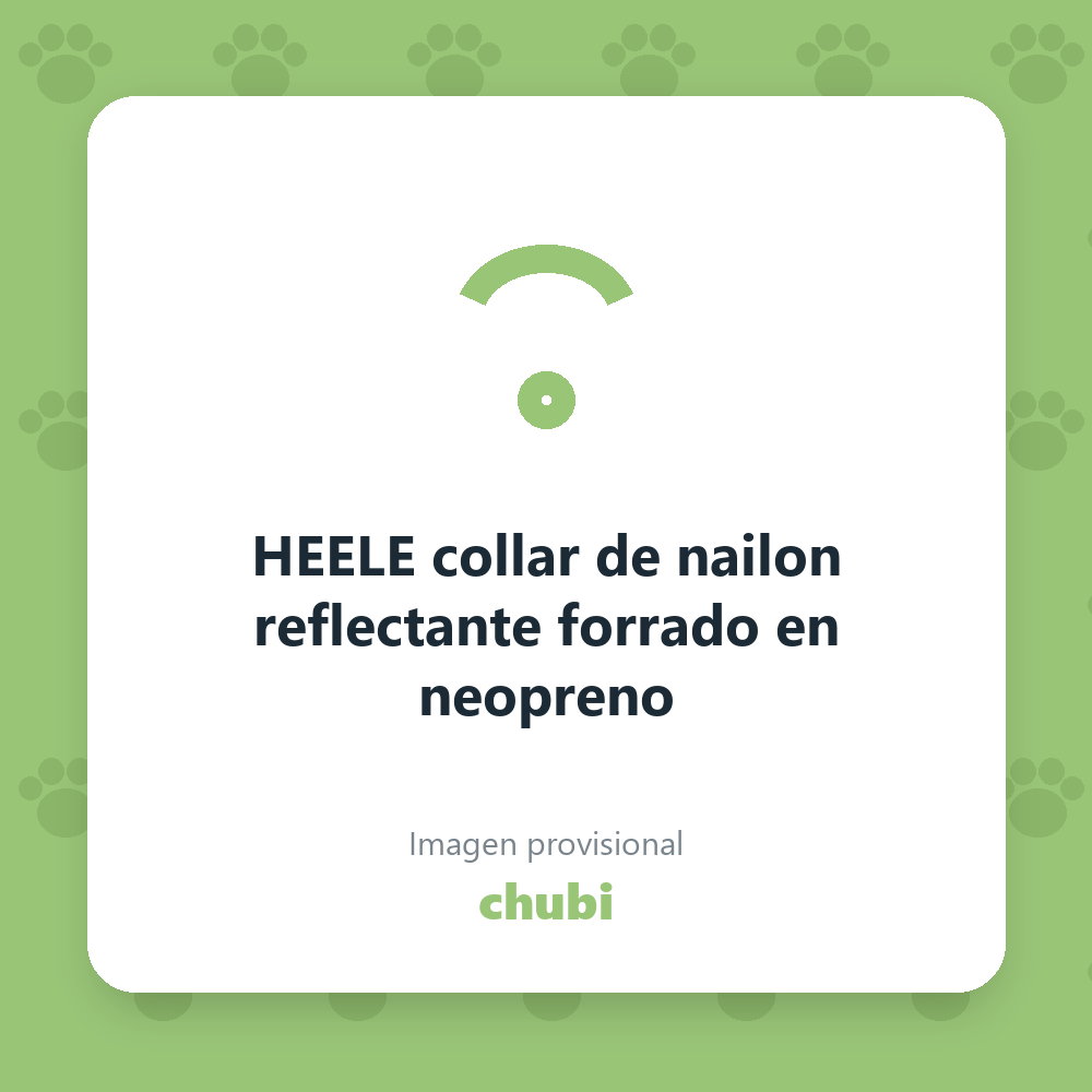 HEELE collar de nailon reflectante forrado en neopreno