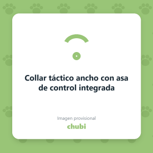 Collar táctico ancho con asa de control integrada