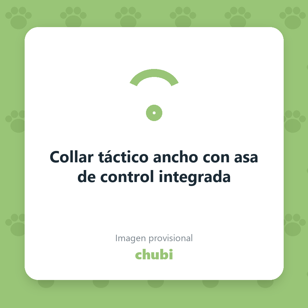 Collar táctico ancho con asa de control integrada