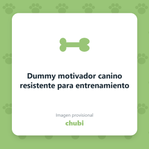 Dummy motivador canino resistente para entrenamiento