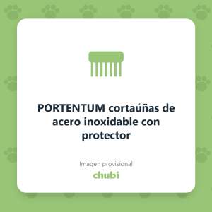 PORTENTUM cortaúñas de acero inoxidable con protector