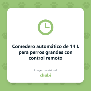 Comedero automático de 14 L para perros grandes con control remoto