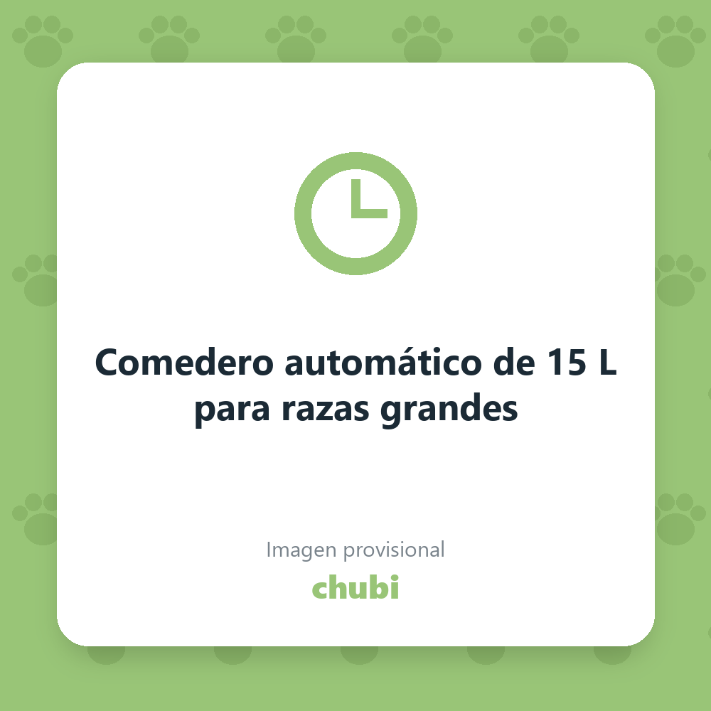 Comedero automático de 15 L para razas grandes