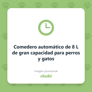 Comedero automático de 8 L de gran capacidad para perros y gatos