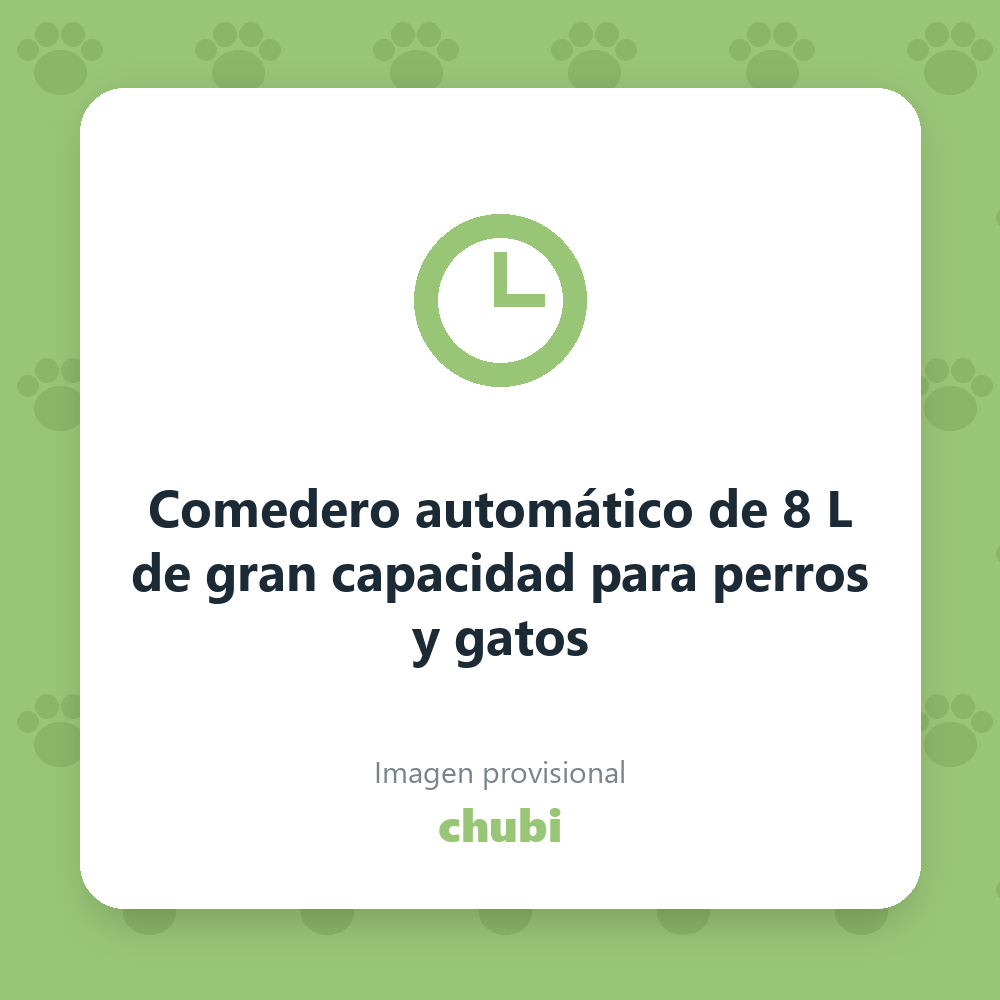 Comedero automático de 8 L de gran capacidad para perros y gatos