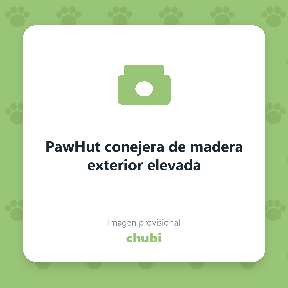 PawHut conejera de madera exterior elevada