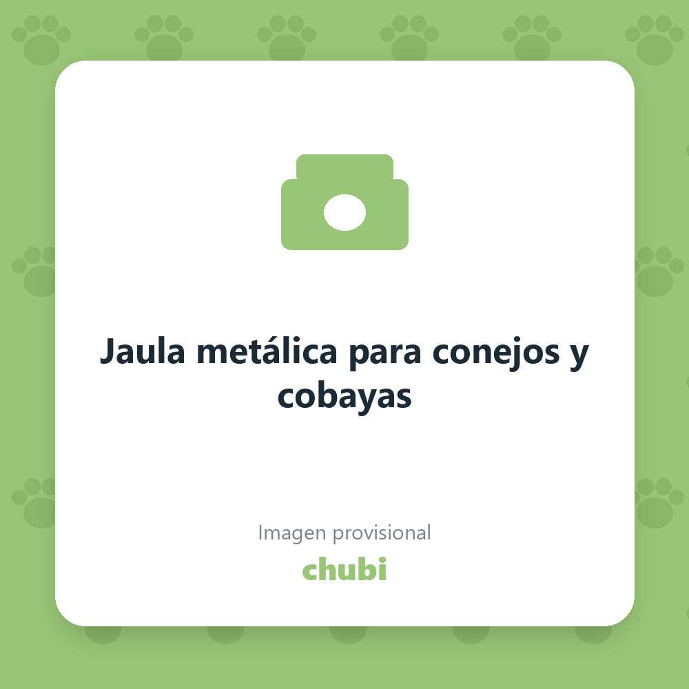 Jaula metálica para conejos y cobayas