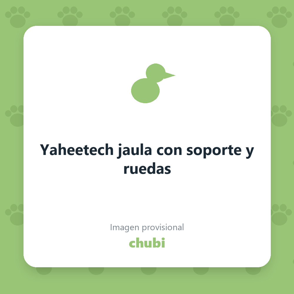 Yaheetech jaula con soporte y ruedas