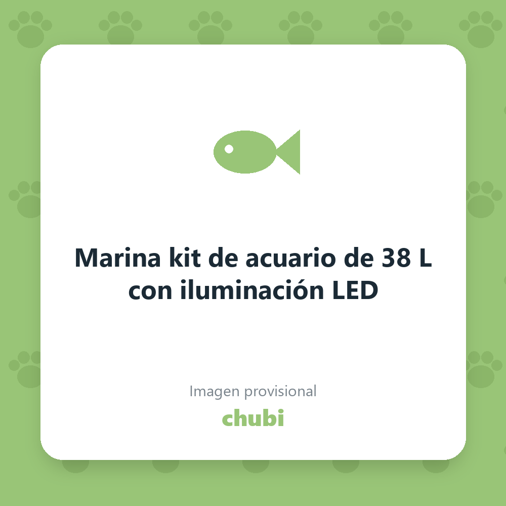 Marina kit de acuario de 38 L con iluminación LED