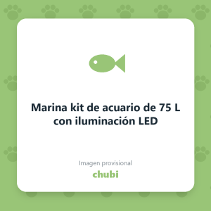Marina kit de acuario de 75 L con iluminación LED