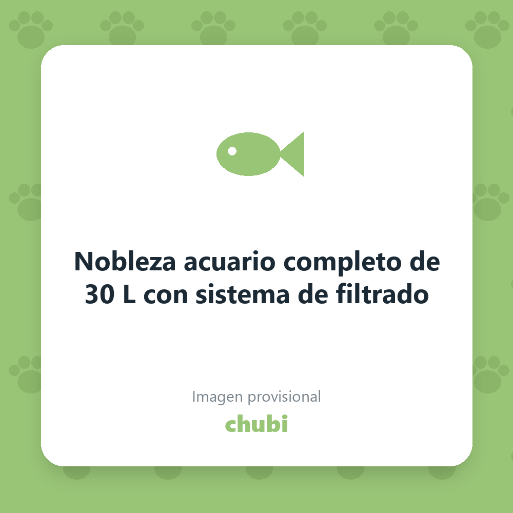 Nobleza acuario completo de 30 L con sistema de filtrado
