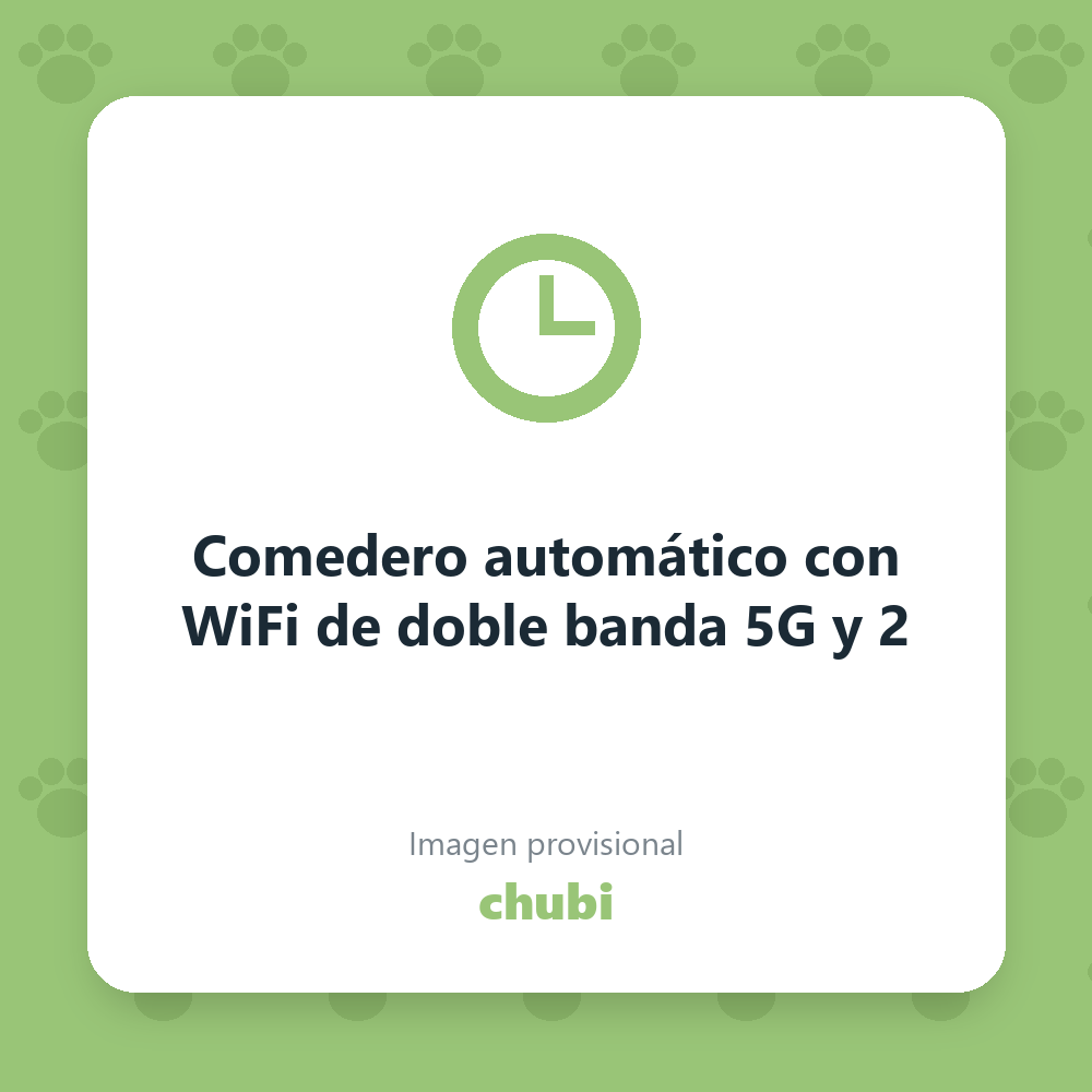 Comedero automático con WiFi de doble banda 5G y 2
