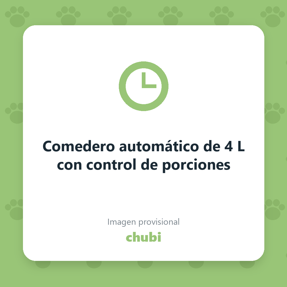 Comedero automático de 4 L con control de porciones