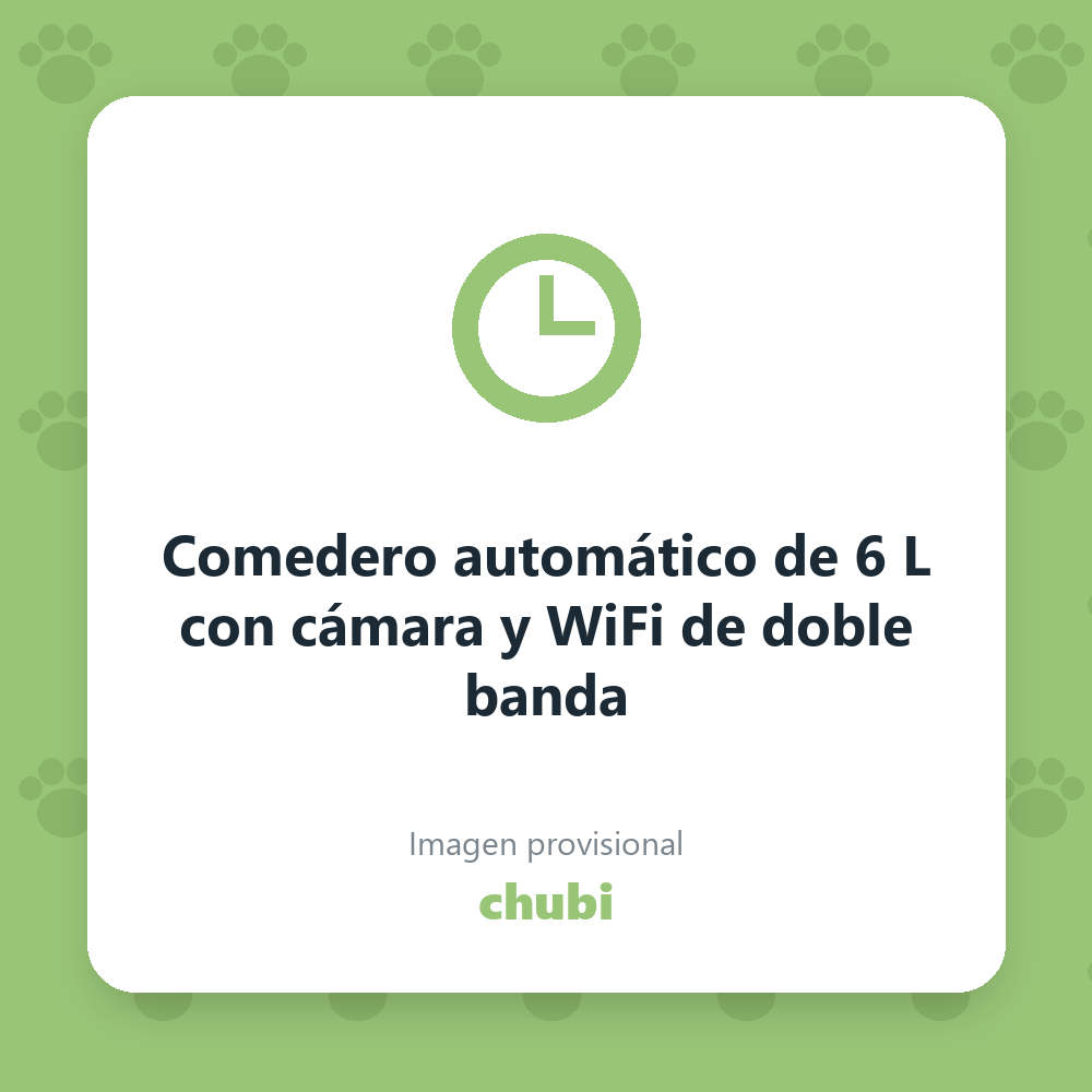 Comedero automático de 6 L con cámara y WiFi de doble banda