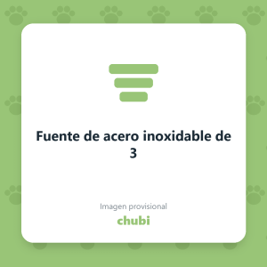 Fuente de acero inoxidable de 3
