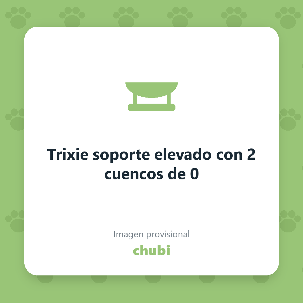 Trixie soporte elevado con 2 cuencos de 0