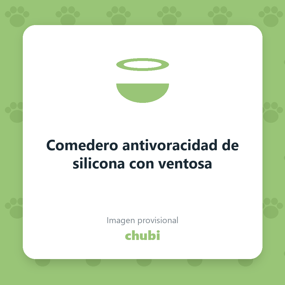 Comedero antivoracidad de silicona con ventosa