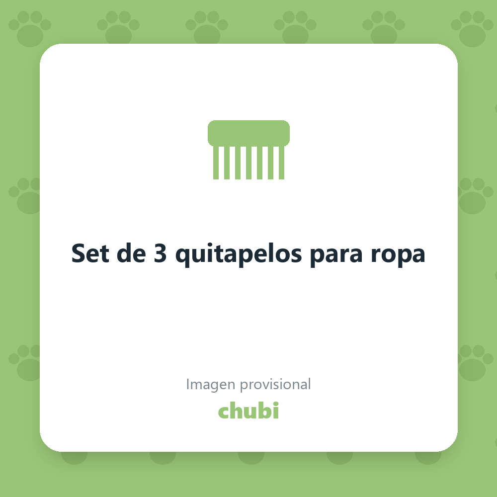 Set de 3 quitapelos para ropa