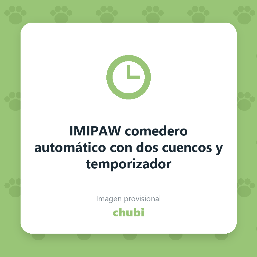 IMIPAW comedero automático con dos cuencos y temporizador