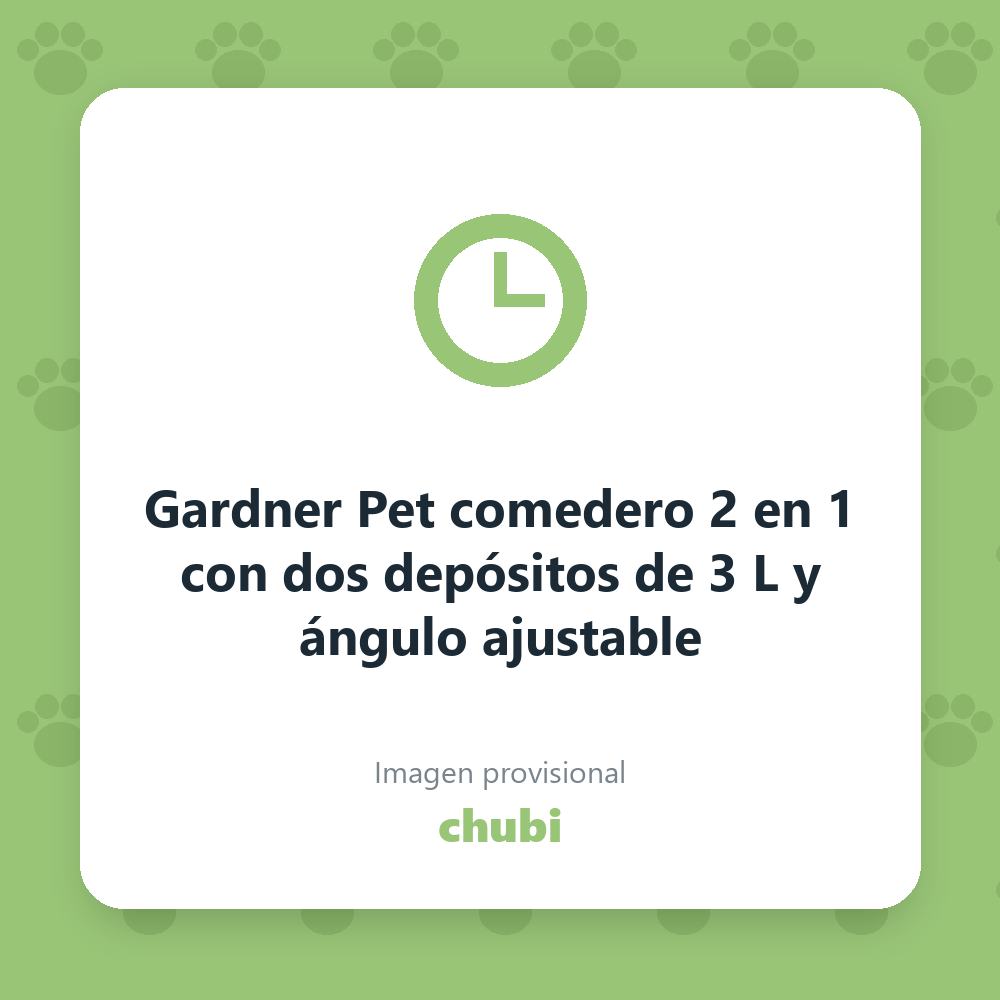 Gardner Pet comedero 2 en 1 con dos depósitos de 3 L y ángulo ajustable
