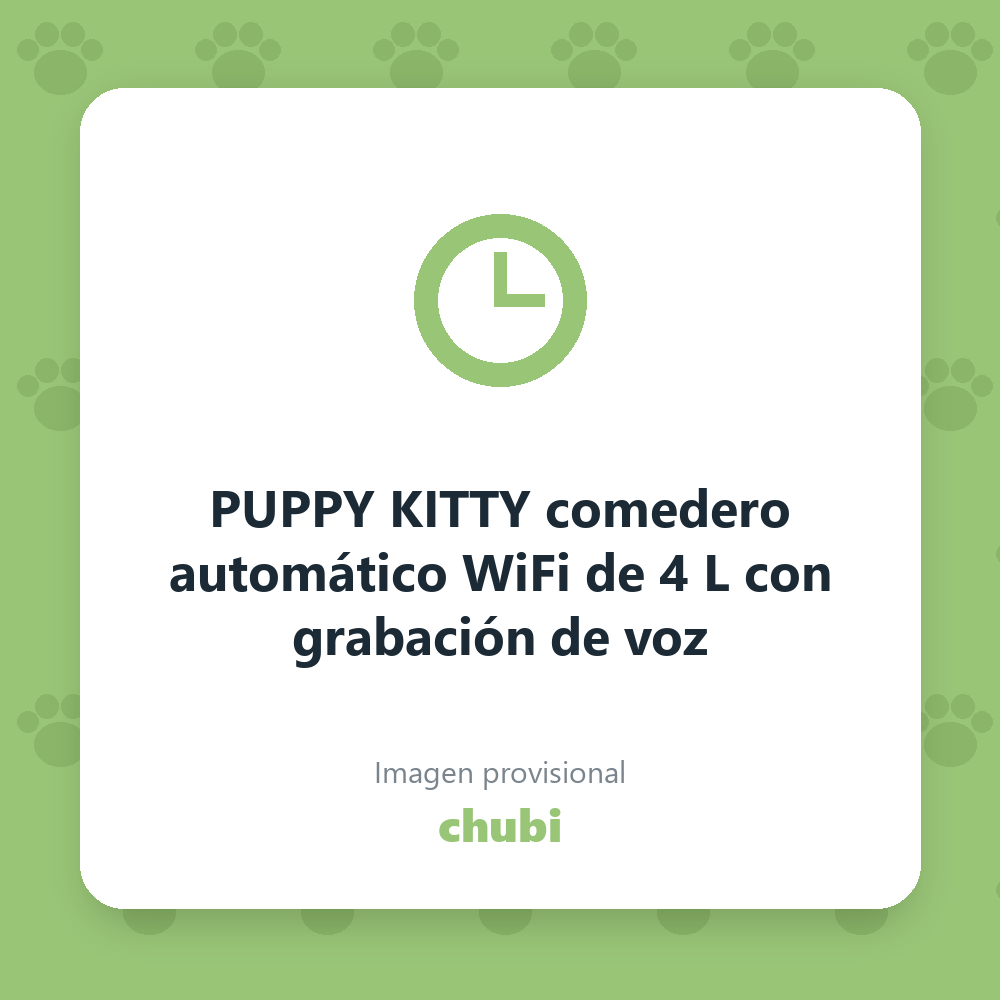 PUPPY KITTY comedero automático WiFi de 4 L con grabación de voz