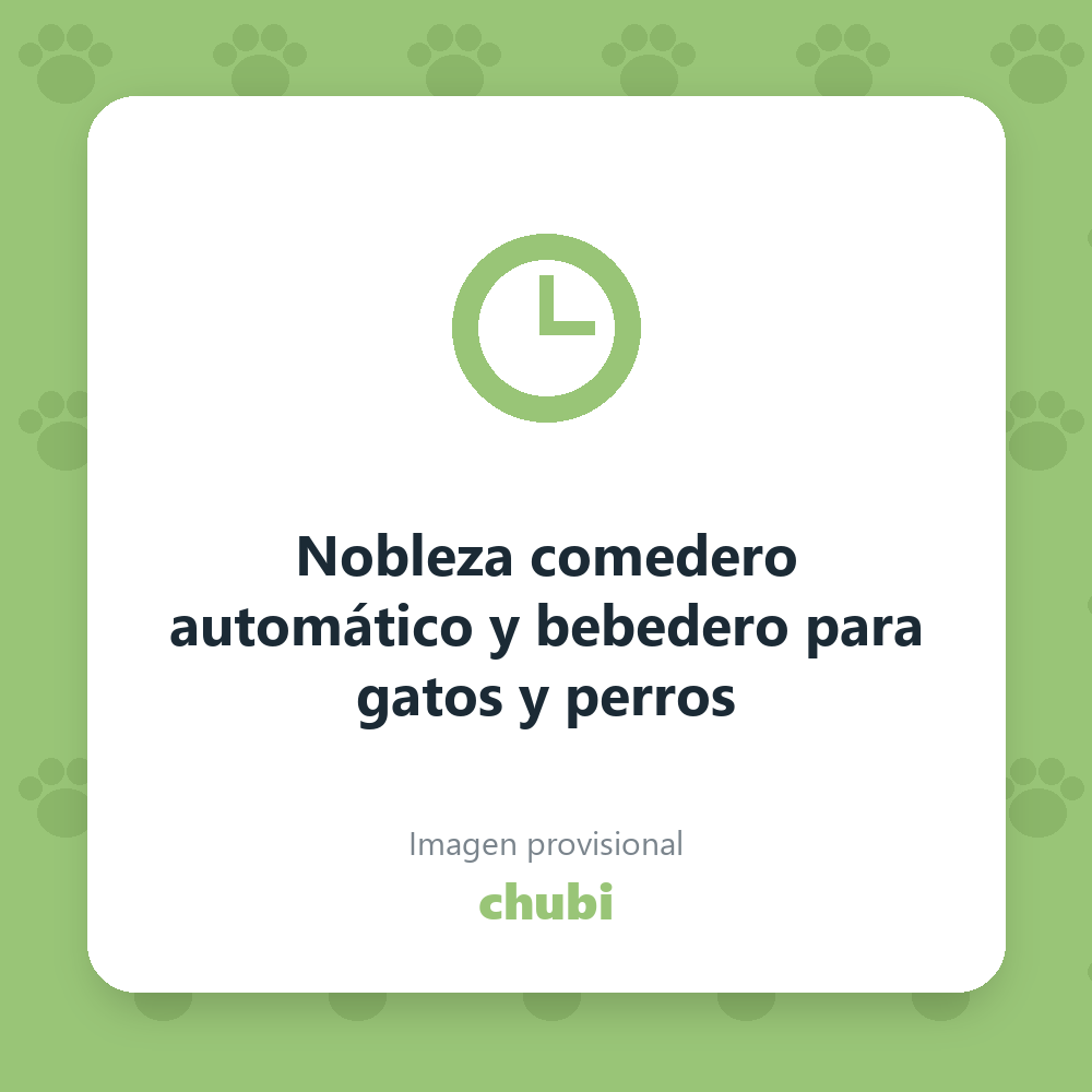 Nobleza comedero automático y bebedero para gatos y perros